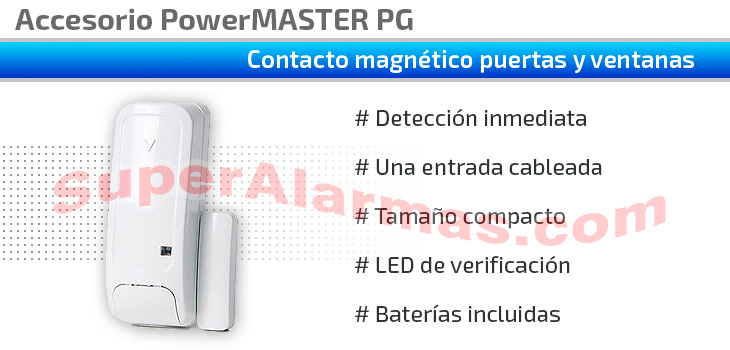 Detector apertura para puertas o ventanas MC-302 EP2 PowerMASTER
