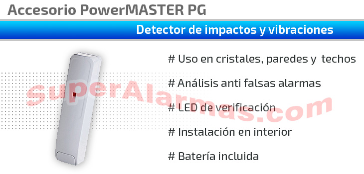 Detector de impactos y vibraciones PowerMASTER SD 304 PG2