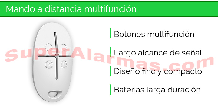 Mando a distancia multifunción para alarmas Ajax.