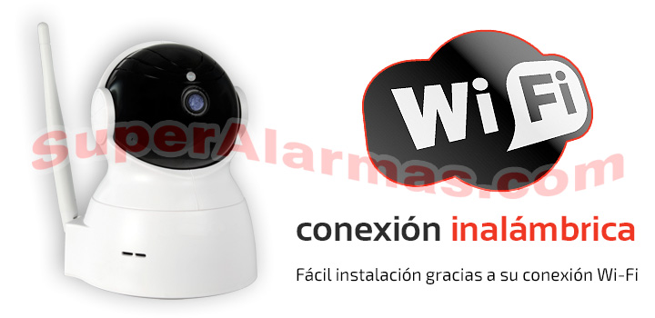 Cámara IP Wifi calidad Full HD con grabación y movimiento.