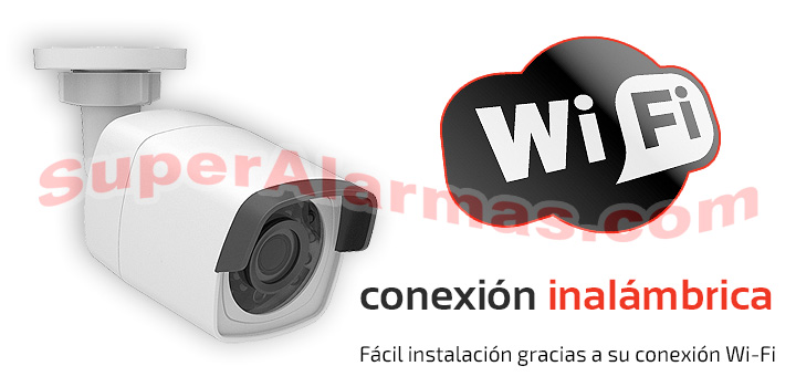 Cámara IP de exterior con conexión Wifi a Internet.